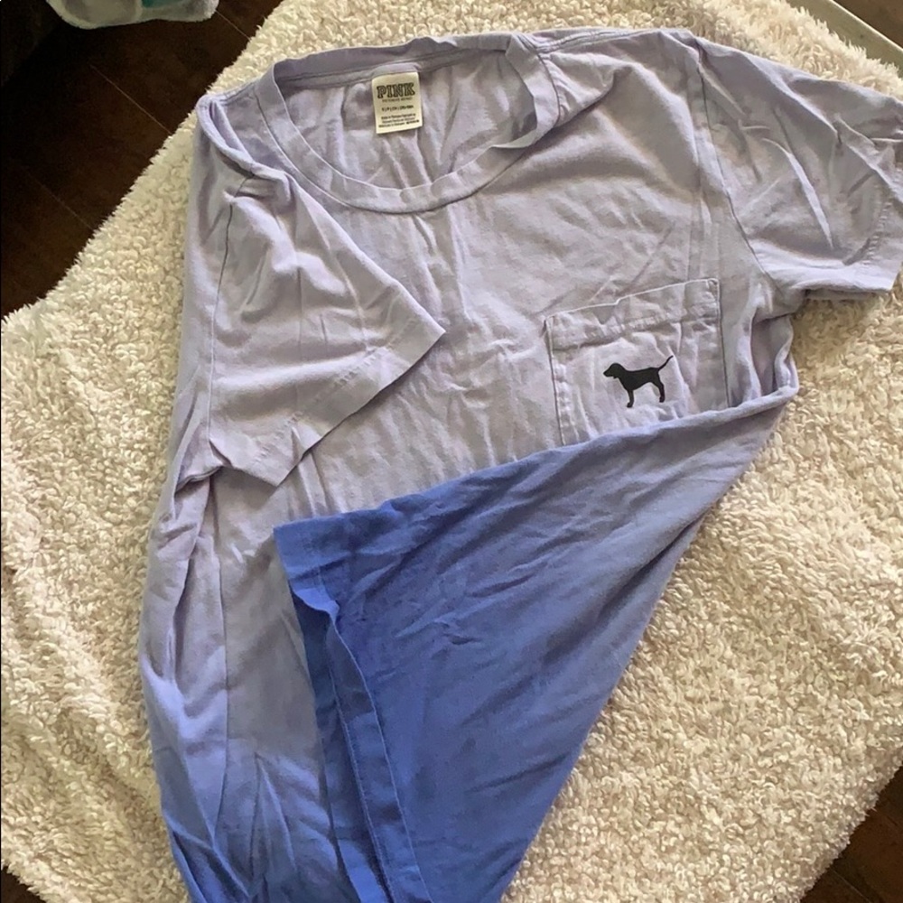 Pink brand pocket tee